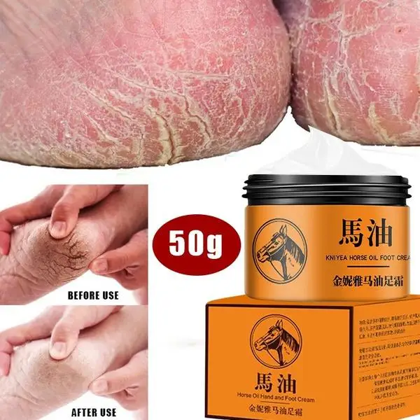 

1 Box Horse Oil Hand And Foot Repair Cream Skin Moisturizing Foot Skin Care