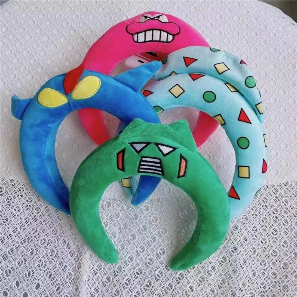 

Crayon Shin-chan Cartoon Hairband Kawaii Anime Women Wash Face Skincare Yoga Facial Mask Hair Accessories Headdress Girls Gifts