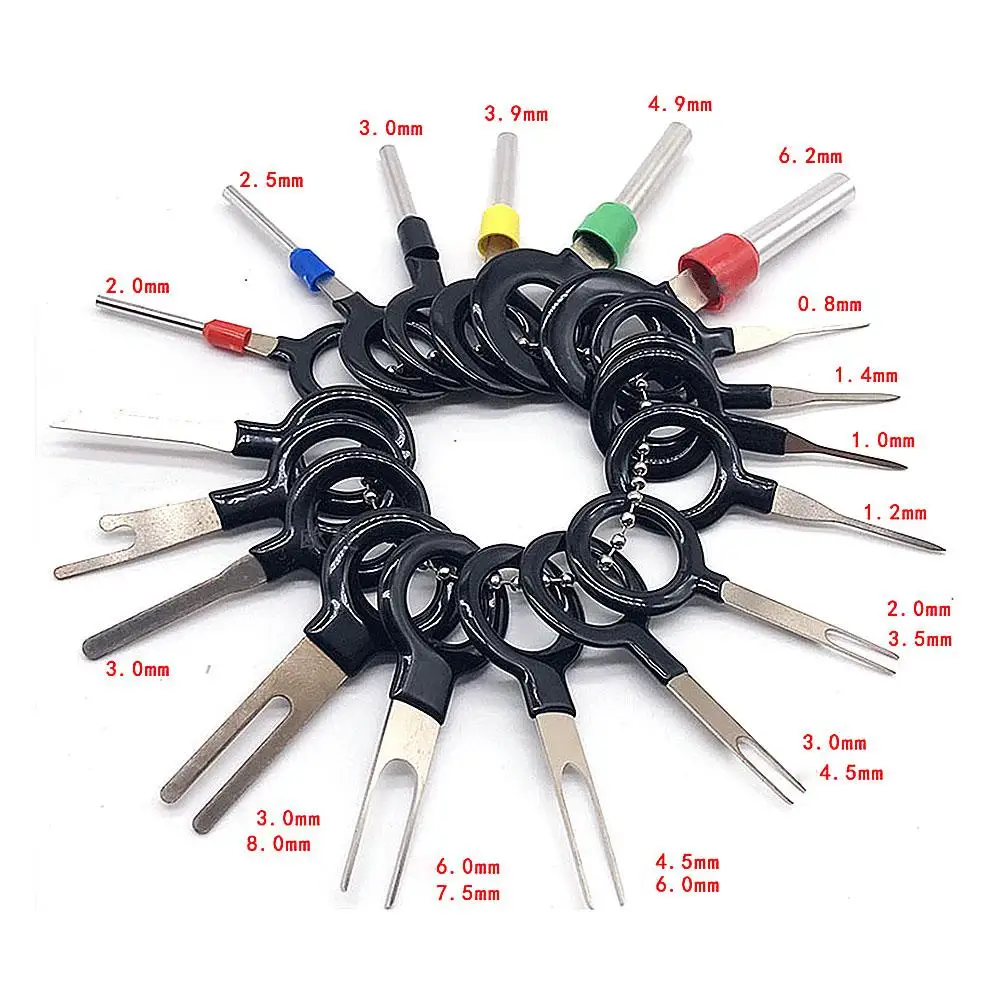 18Pcs Car Terminal Removal Repair Tools Electrical Wiring Crimp Connector Pin