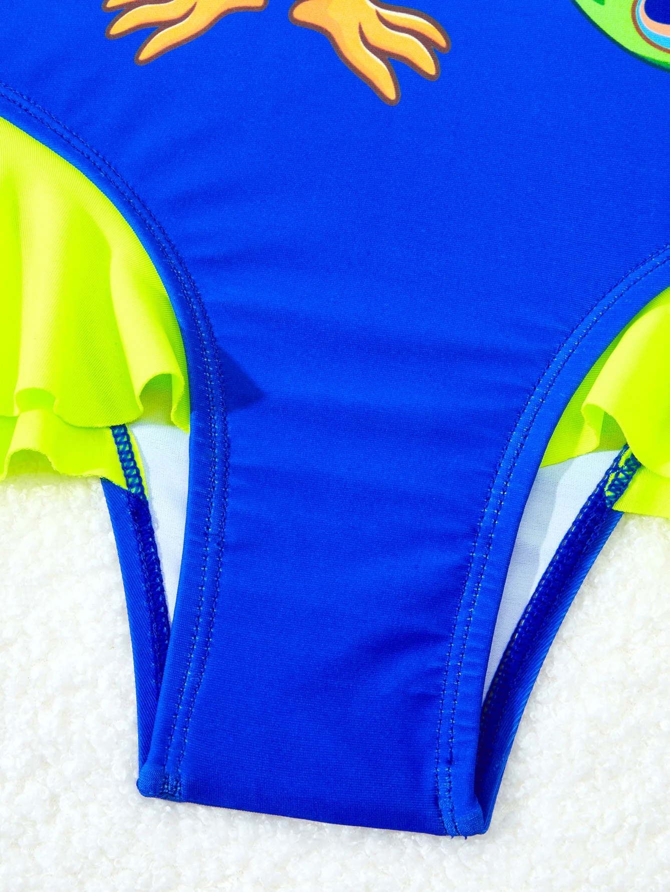 2025 Printed Ruffle Girls Swimsuit One Piece Kids Swimwear Children Swimming Bathing Swim Suit Beachwear