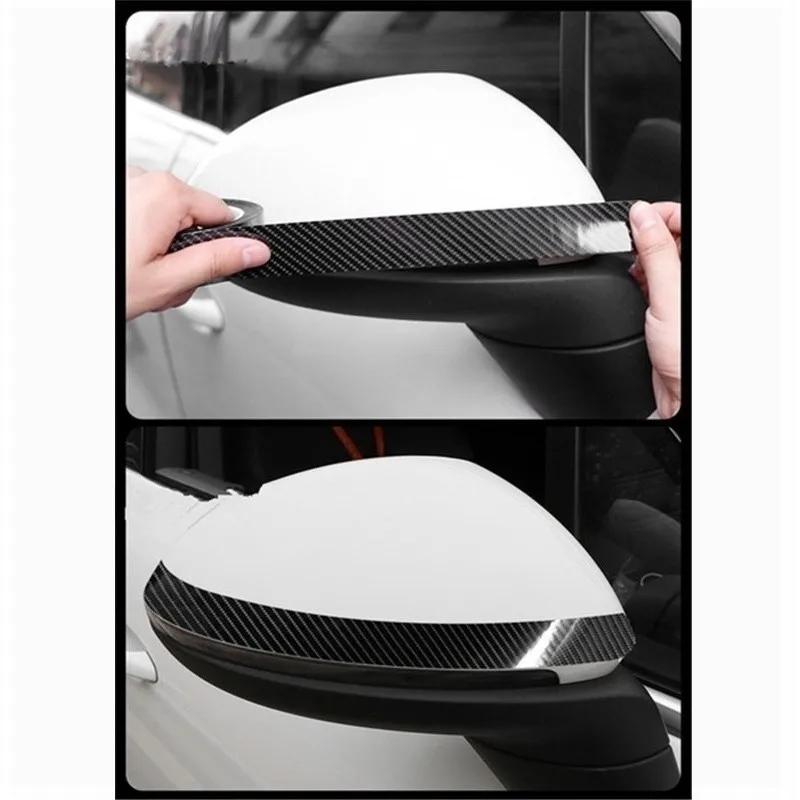 3CM*5M Carbon Fiber Vinyl Film Carbon Sticker Fiber Protector Sill Scuff Cover Car Door Body Anti Scratch Strip