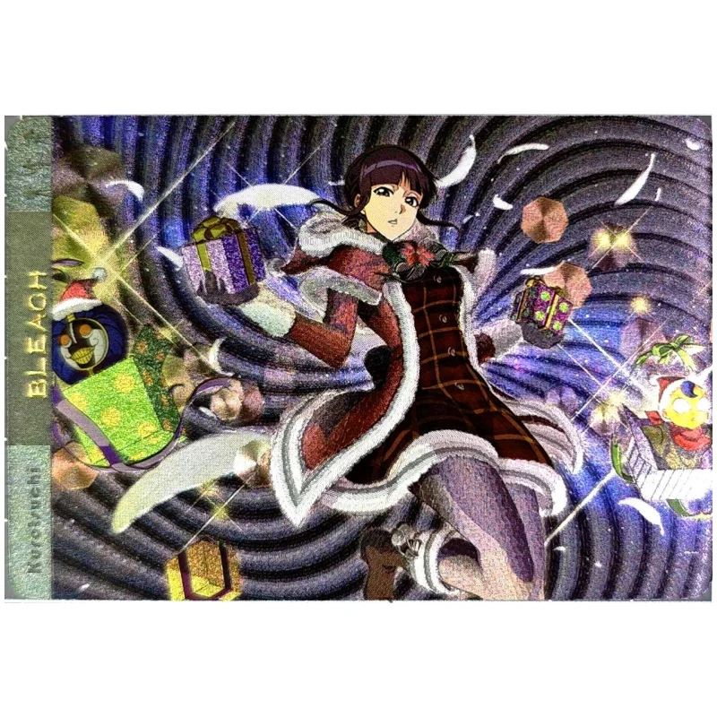 9Pcs/Set ACG Cards Bleach Kuchiki Rukia Inoue Orihime Halloween Version Anime Game Characters Collection DIY Color Flash Cards