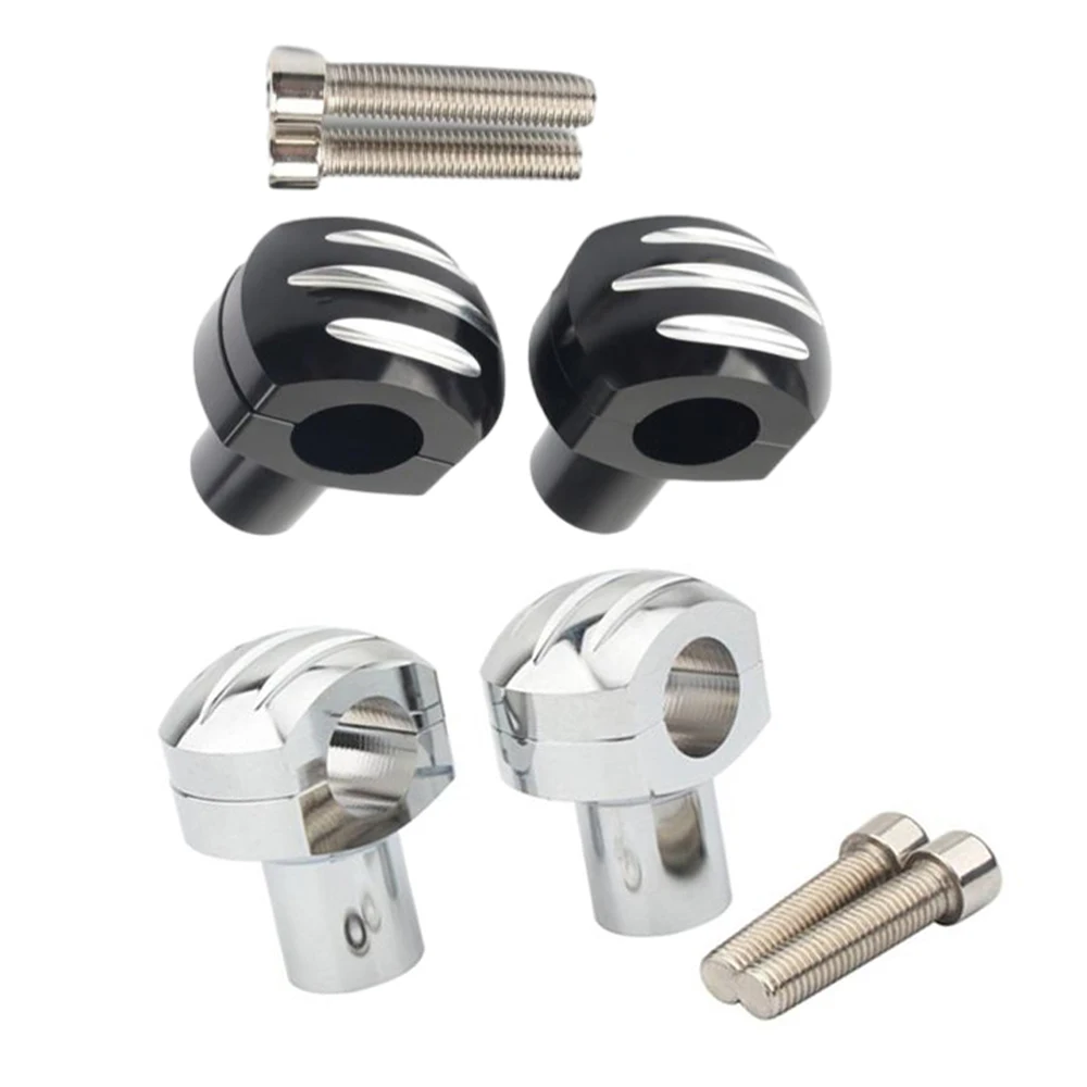 

25mm Motorcycle Handlebar Riser Bar Mount Handle Clamp For Harley Cruisers Choppers Honda 1 inch Handle Bar