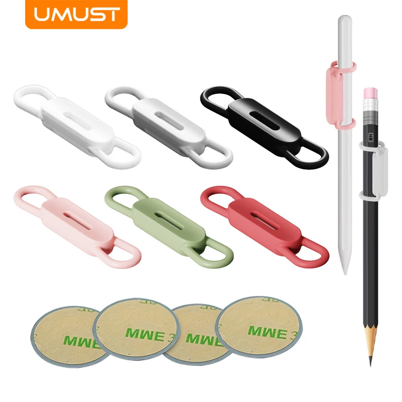 UMUST Magnetic Pen Holder with Magnet Sheet Silicone Pen Cover Suitable for Refrigerator Magnetic Whiteboard