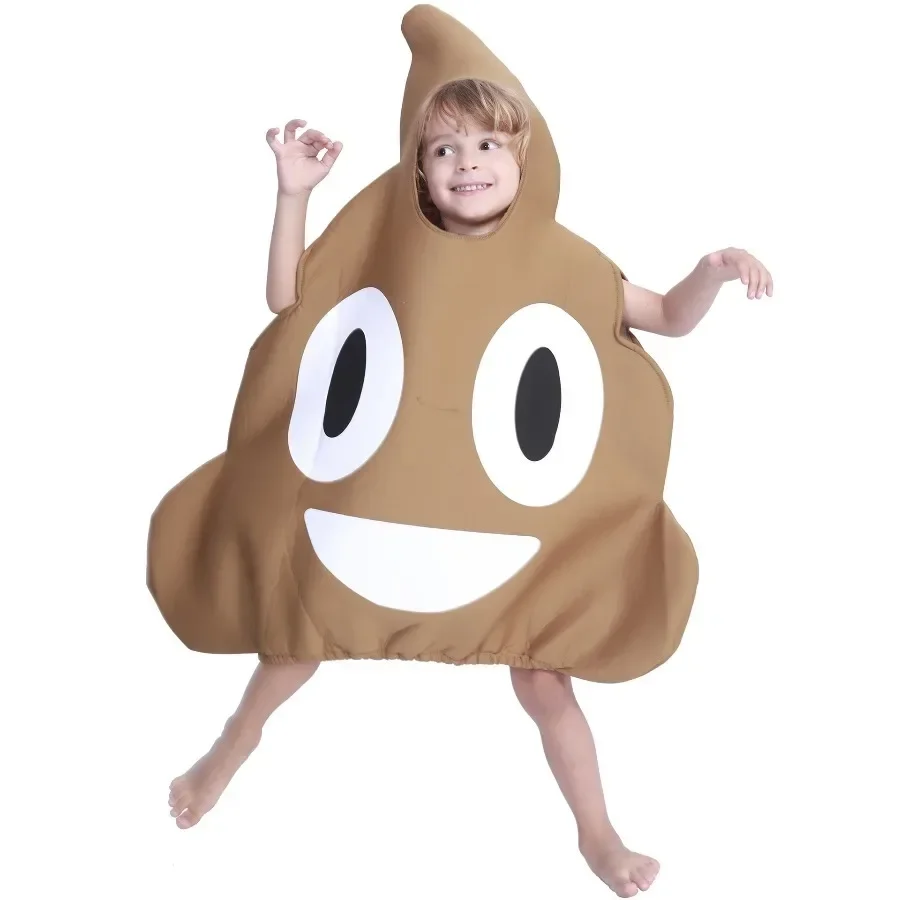 Halloween Kids Funny Party Costume Poop Composite Sponge Jumpsuit Costume Cosplay Party Prop Carnival Stage Performance Clothing