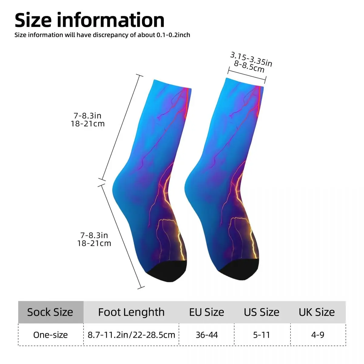 Natural Scener Sock Printed Man Polyester