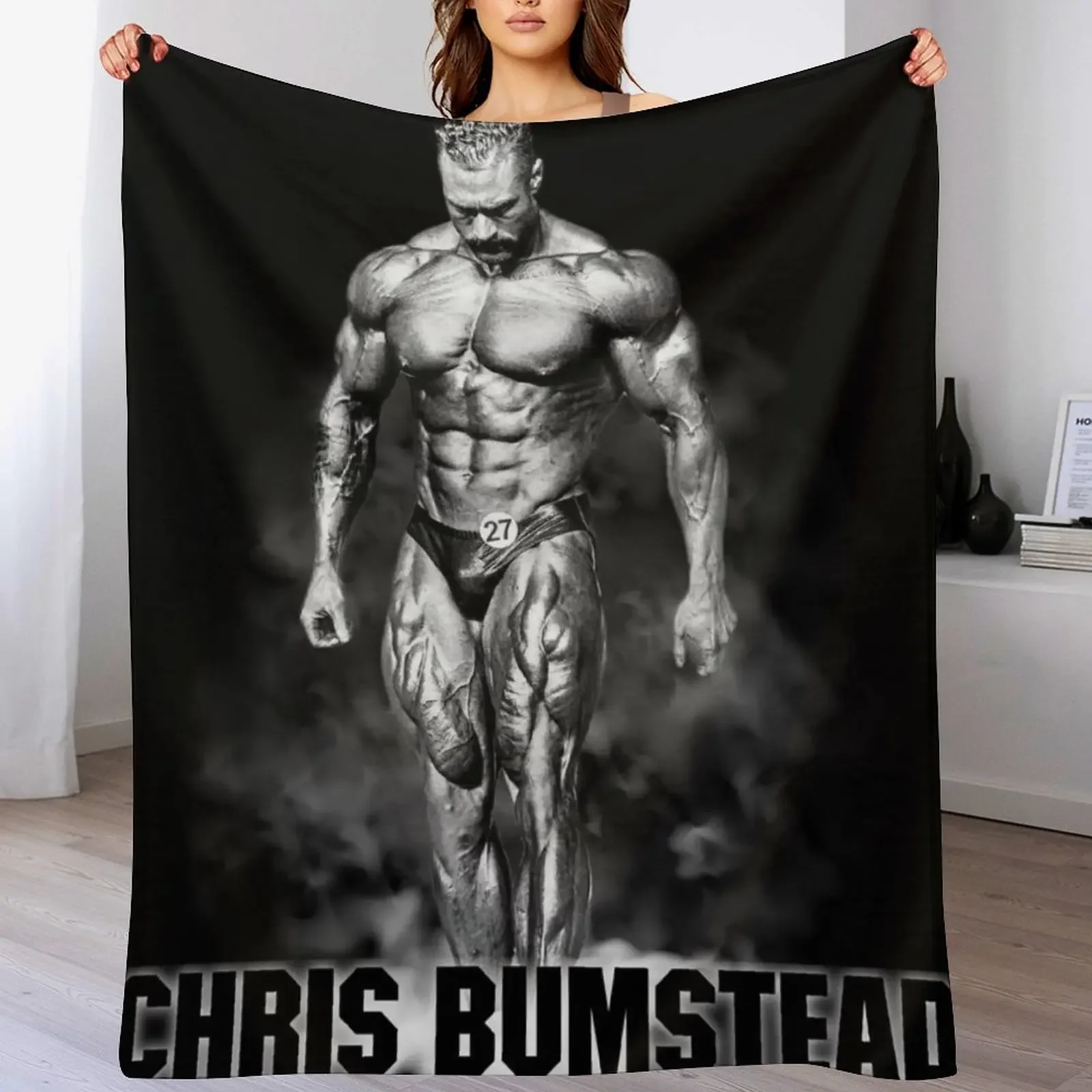 Chris Bumstead CBum Bodybuilder Throw Blanket For Sofa Thin Thermals For Travel Blankets