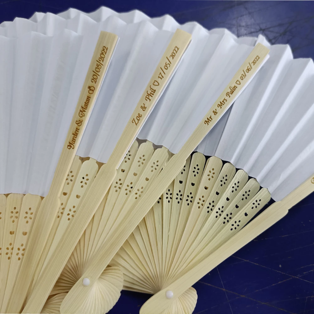 foldable paper fan portable party wedding supplies hand fan gift decoration personalized wedding fans