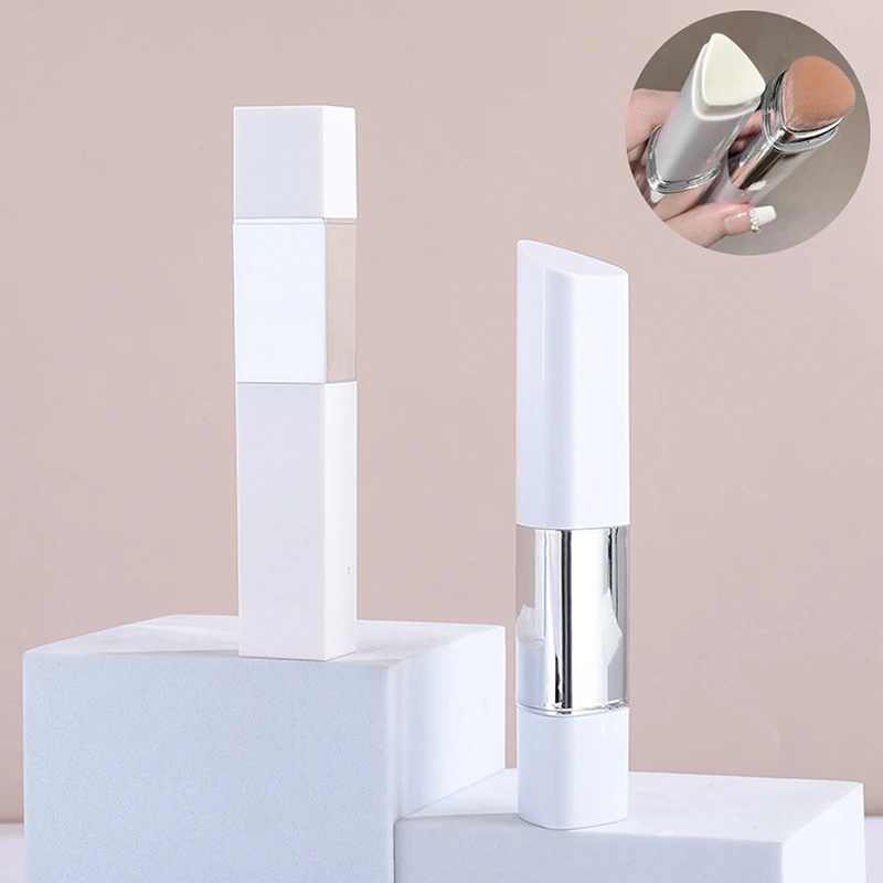 Barra de base 2 en 1, tubo de ungüento vacío, ilumina el corrector, contenedor de llenado repetible, herramienta de maquillaje de viaje para cosméticos