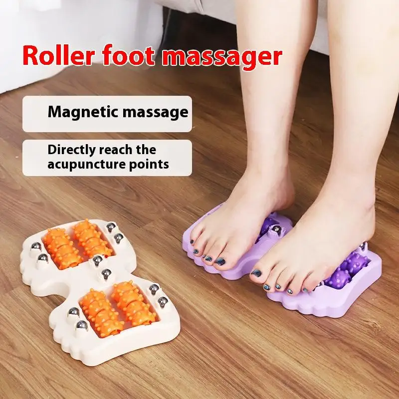 

Therapeutic Roller Foot Massager with Magnetic Beads - Aid in Pain Relief and Blood Dredging