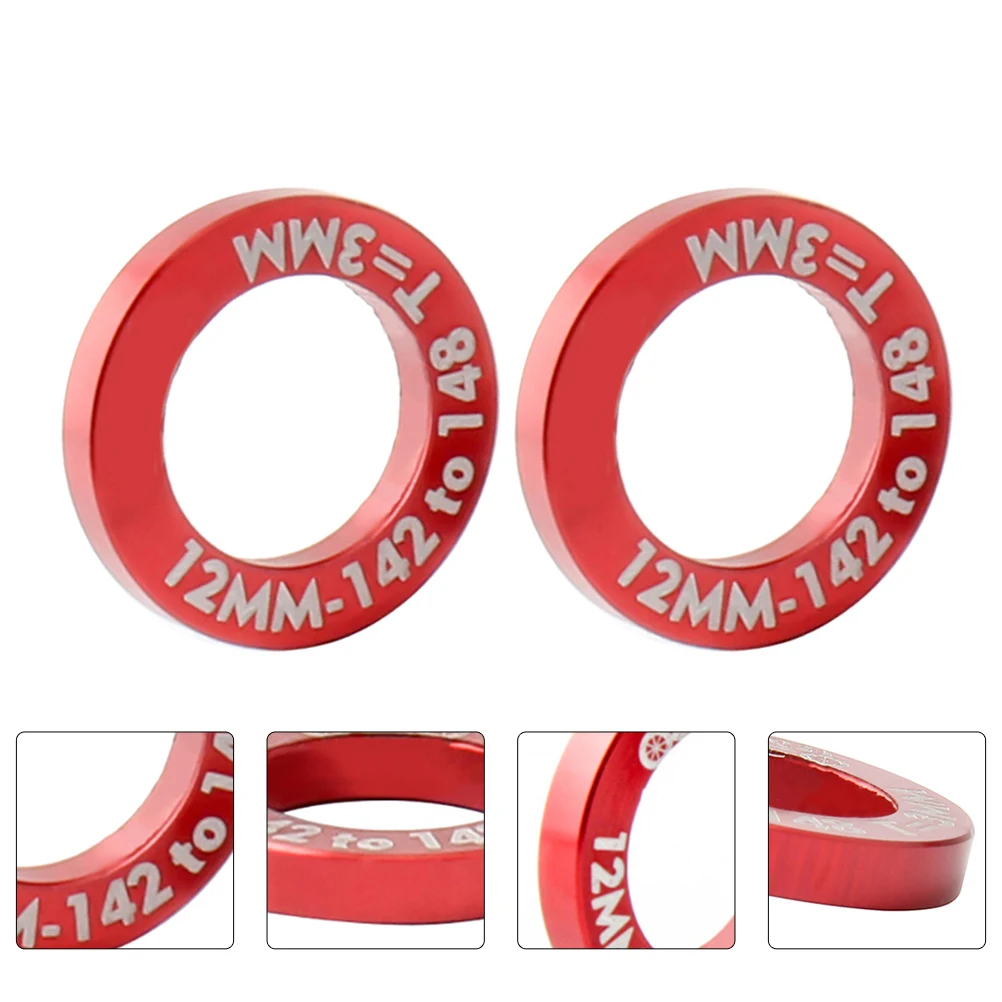

2 Pcs Hub Conversion Spacer Mountain Bike Washer Parts Brake Wheel Aluminum Alloy