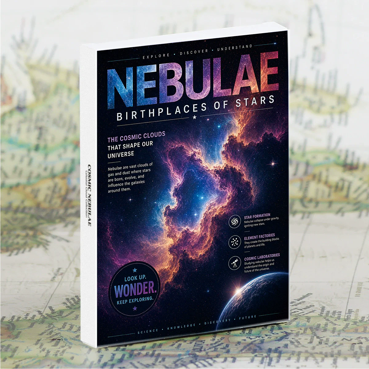 30PCS Universe Nebulae Astronomy Postcards Pack Deep‑Space Galaxy Cosmic Cloud Art Cards Decorative Card for Wall Decor