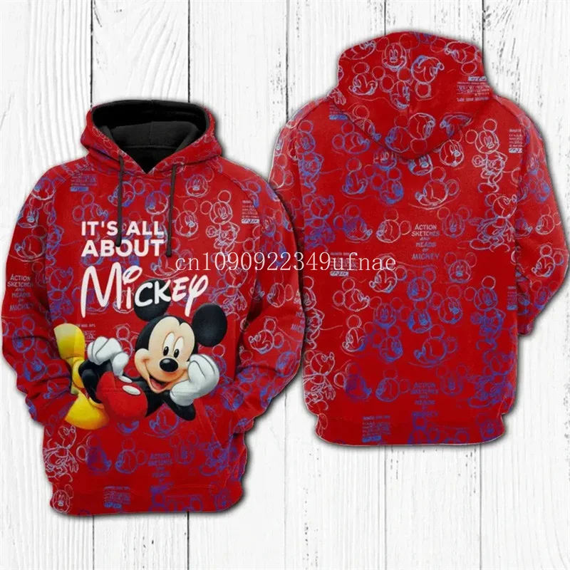 Sweats à capuche College 3D Disney Stitch pour hommes et enfants, style de rue décontracté, mode chaude, cadeau de Noël, automne et hiver, nouveau