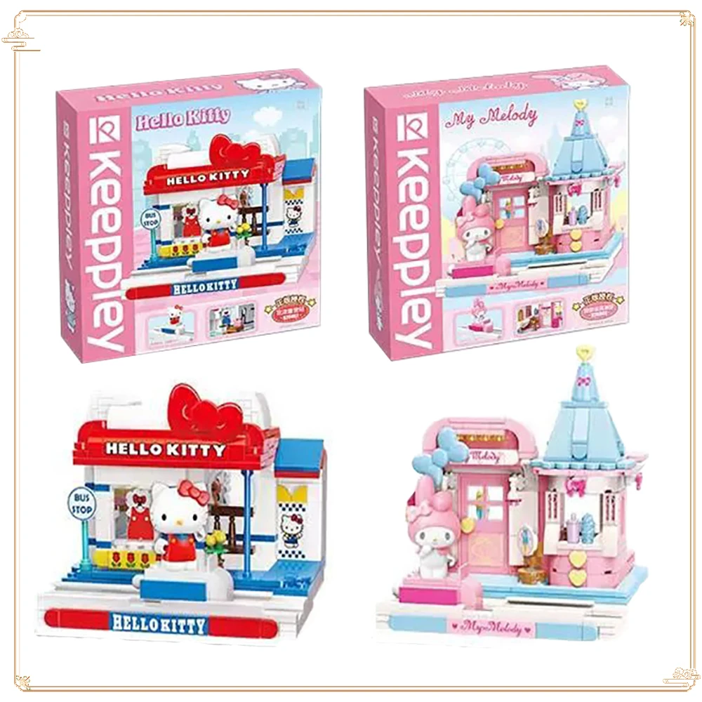 

Keeppley Sanrio Building Block Girl's Collection Birthday Gift Kuromi Hello Kitty Cinnamoroll My Melody Fun Puzzle Assembly Toy