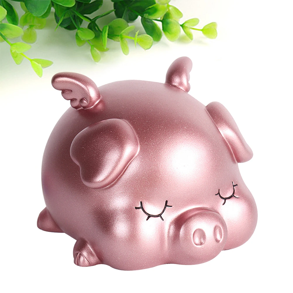 

Piggy Bank Banks for Kids Cute Coin Bill Cartoon Money Animal Saving Jar Big Golden