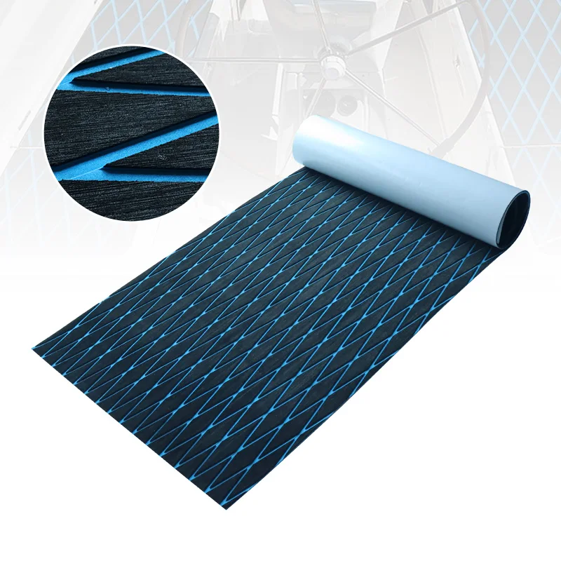 

EVA Foam Boat Flooring, Adhesive Backing, Diamond Sea Deck Carpet, Marine Non-Slip Sheet, Kayak Yacht, SwimPool, 2400x900x6mm