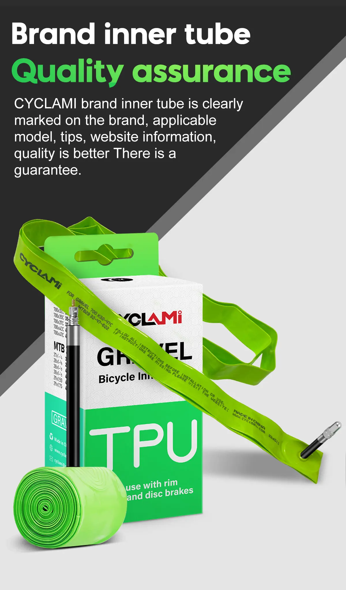 CYCLAMI 2pcs Ultralight Road MTB29 Bike TPU Inner Tube Tire French Valve FV 45mm For Gravel 700C 32C 35C 37C 40C 47C Super Light