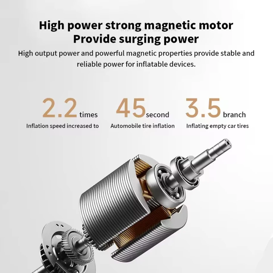 Xiaomi Mijia ضاغط الهواء المحمول 2 Pro منفاخ الإطارات الرقمي مضخة هواء كهربائية مع مصباح LED للدراجات النارية والسيارات