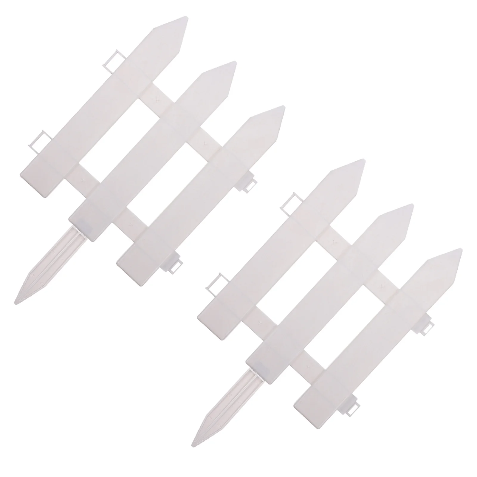 

2 set Plastic Garden Edging Fence Lightweight Landscape Border For Flowerbeds Driveways Paths Lawn Outdoor Garden Fence