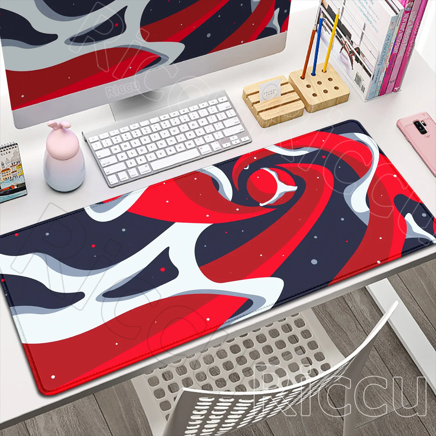 Alas Mouse Cair Strata Baru, Alas Keyboard Gaming Besar, Alas Mouse Topografi, Alas Meja Anti Selip untuk PC