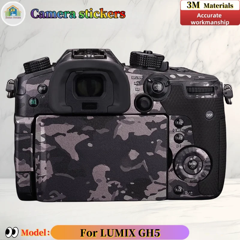 Para pegatinas de cámara LUMIX GH5, piel de bricolaje, película protectora resistente al desgaste de sastrería de precisión