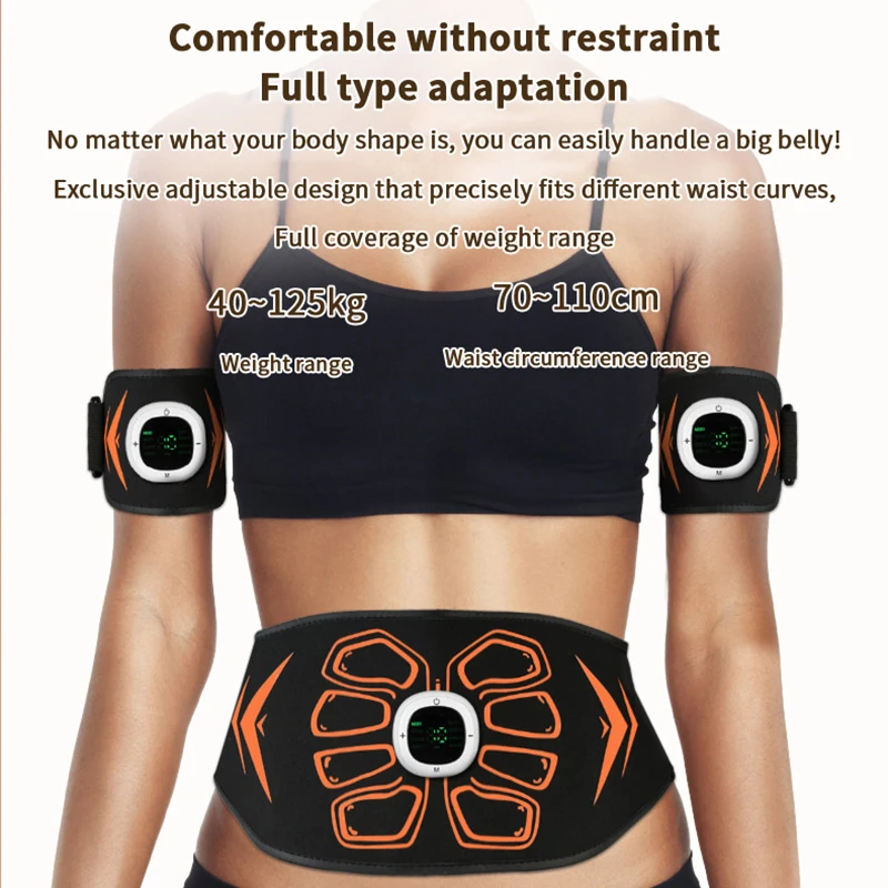 

120cm Abdominal Massager Waist Belt Fitness Equipment Muscle Toner Abdominal Muscle Training