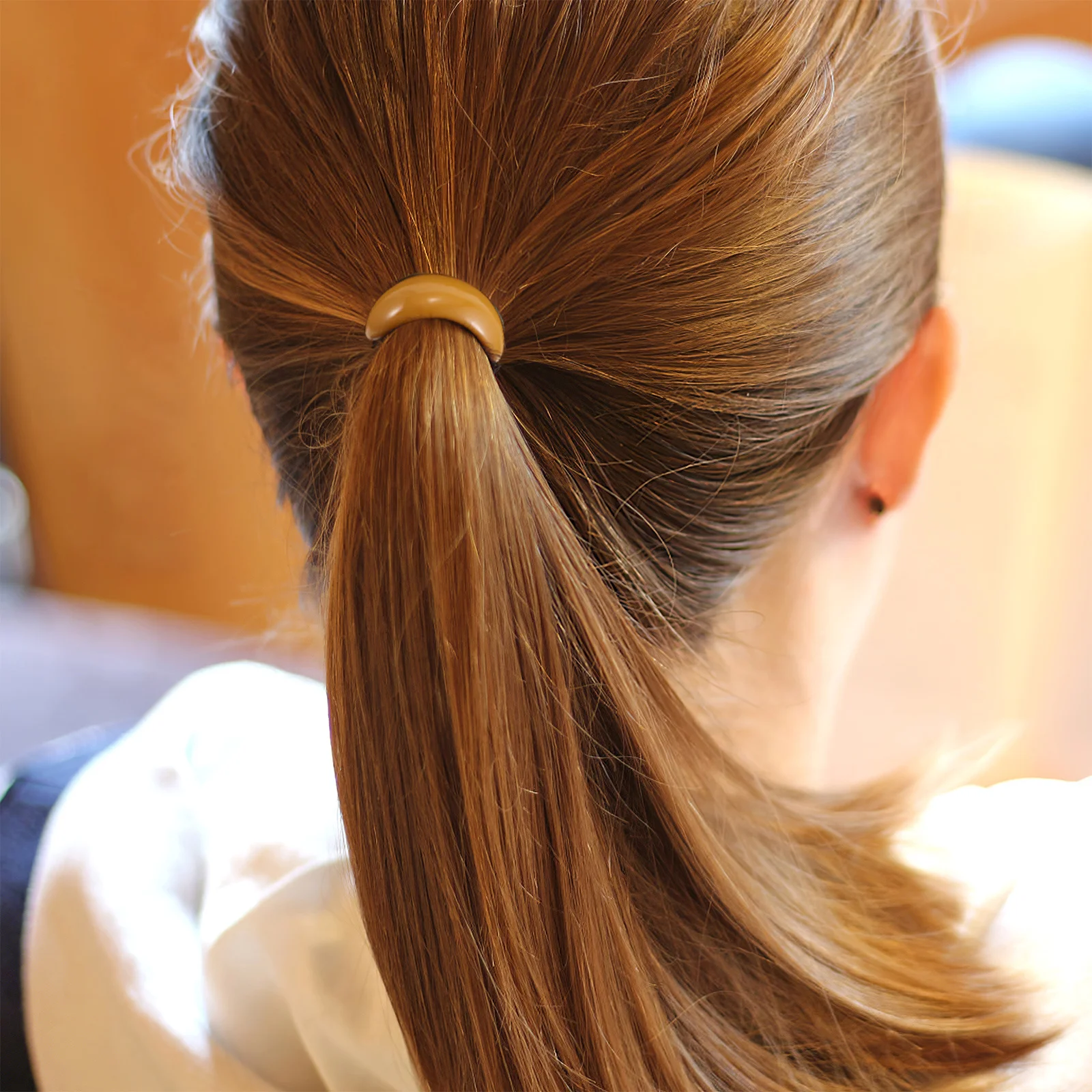 

5Pcs Colorful Hair Elastics for Women Geometric Ponytail Cuff High Ponytail Holder Clip Lightweight Travel-Friendly Hair Bands