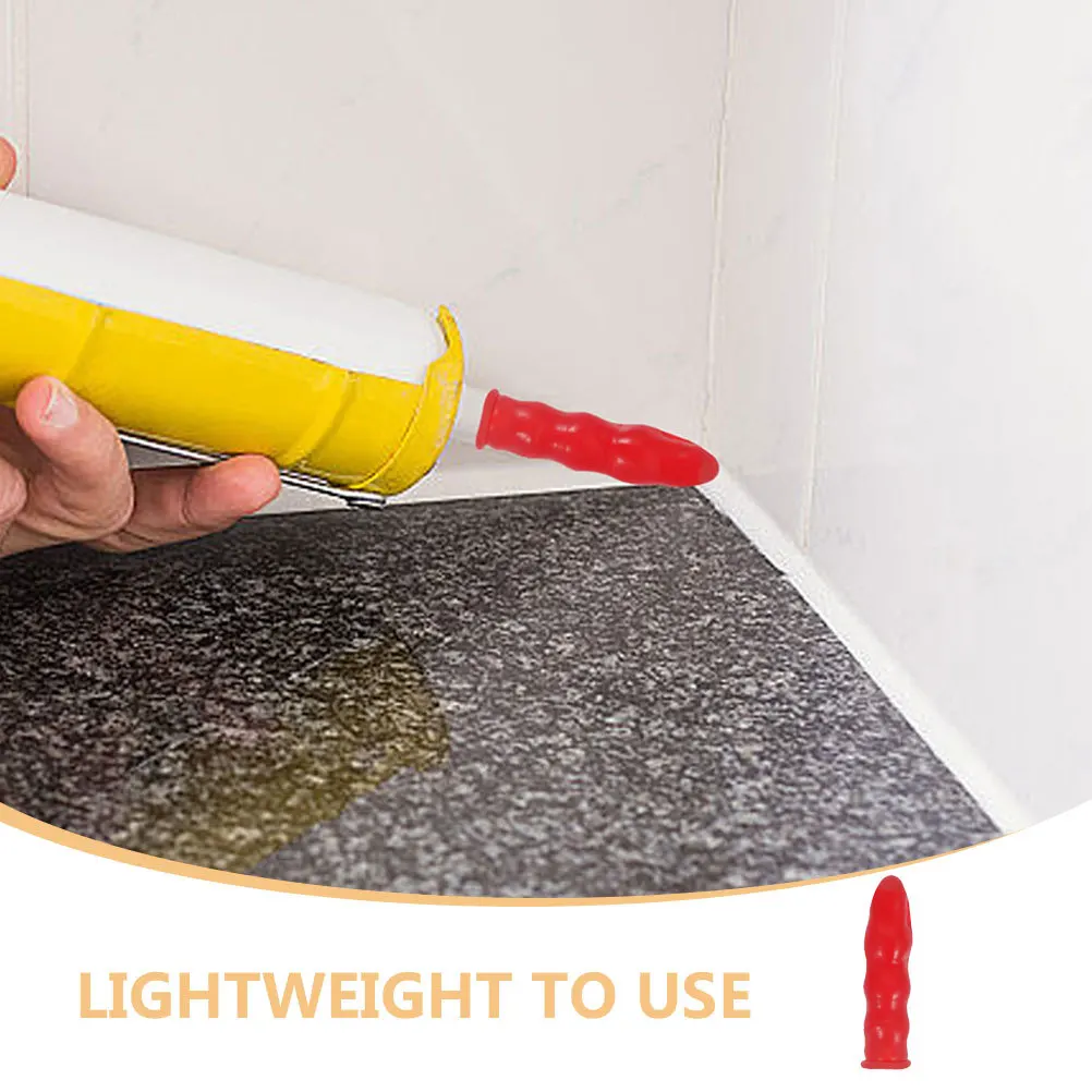 

10Pcs Lightweight Caulk Saver Caps Easy to Use Sealing Caulking Tube Tips for Home Improvement Caulk Caps Caulking Tube Tips