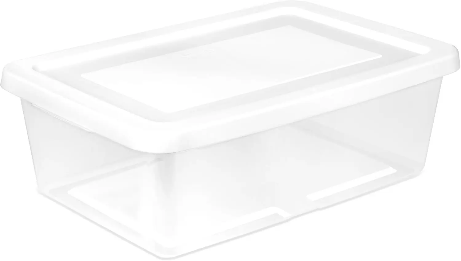 

60 Pack Storage Box, 12 Quart Stackable Tote, Clear Plastic Container with Secure Snapping Lids for Home and Office Organization