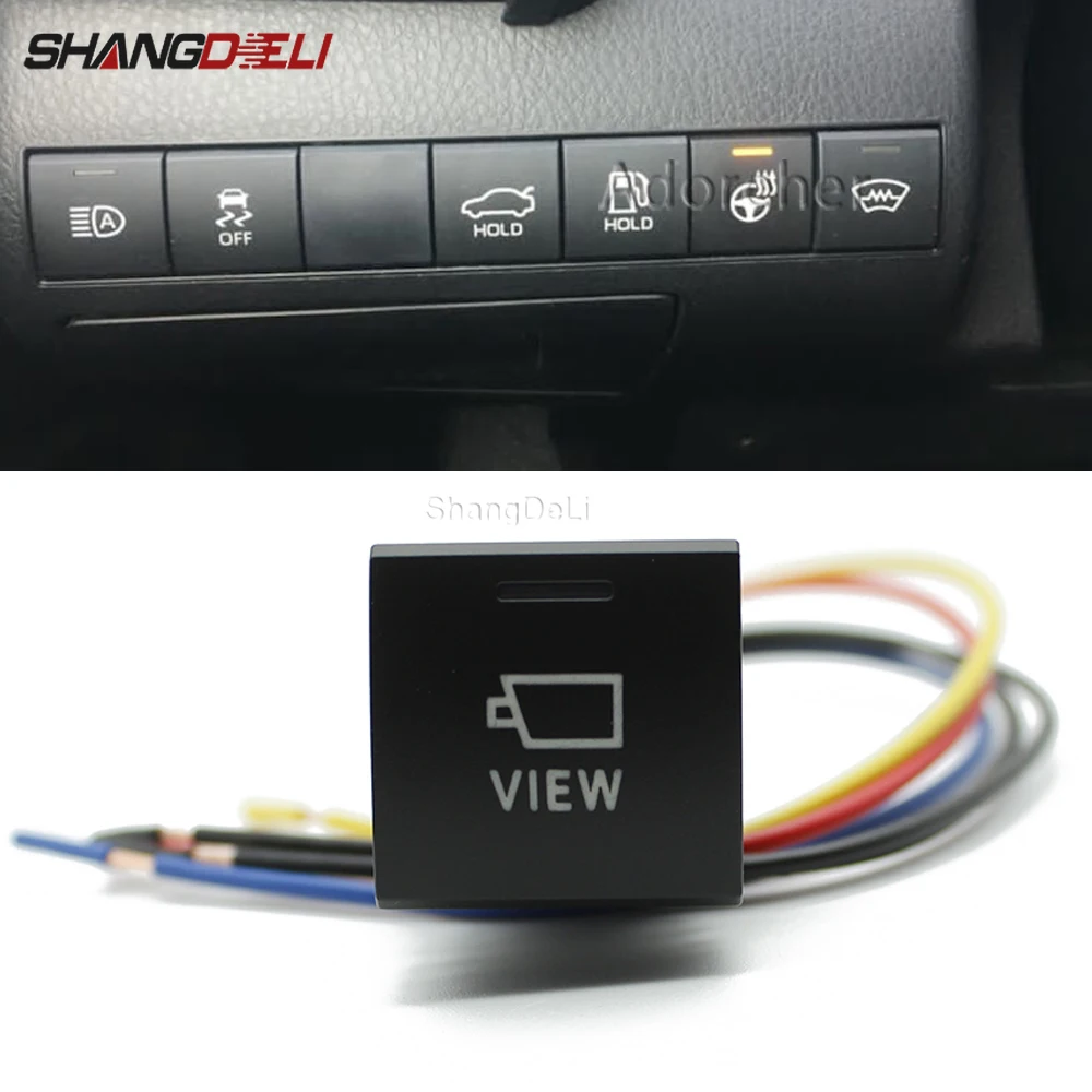 Car LED Light View Camera Recorder Switch Button For Toyota Camry 2018 2019 Avalon Rav4 prado 150 2020