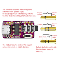 USB to CW Key Trainer CW Training Partner Morse Code Trainer Type-C USB Manual