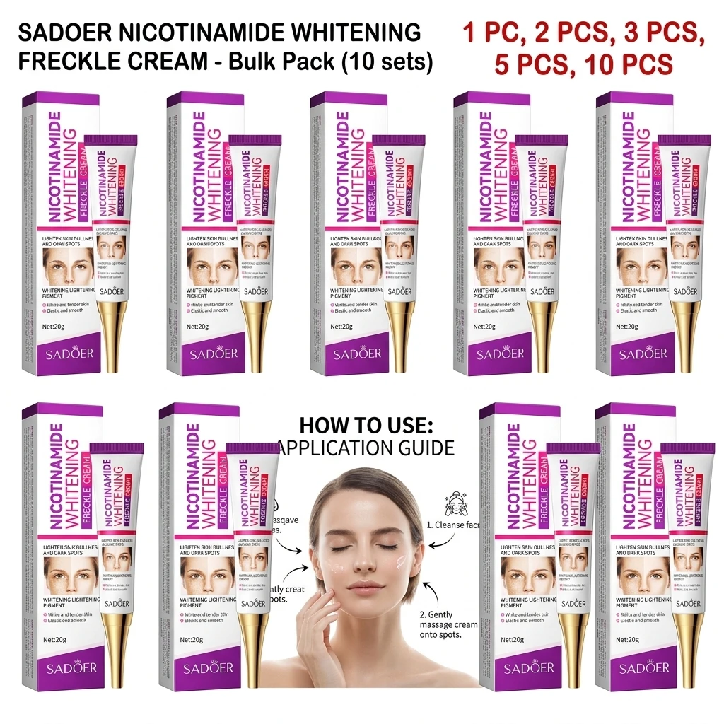 1/2/5/10pcs 20g Whitening Freckle Removing Cream with Nicotinamide Brightening Moisturizing Face Cream for Skin Care