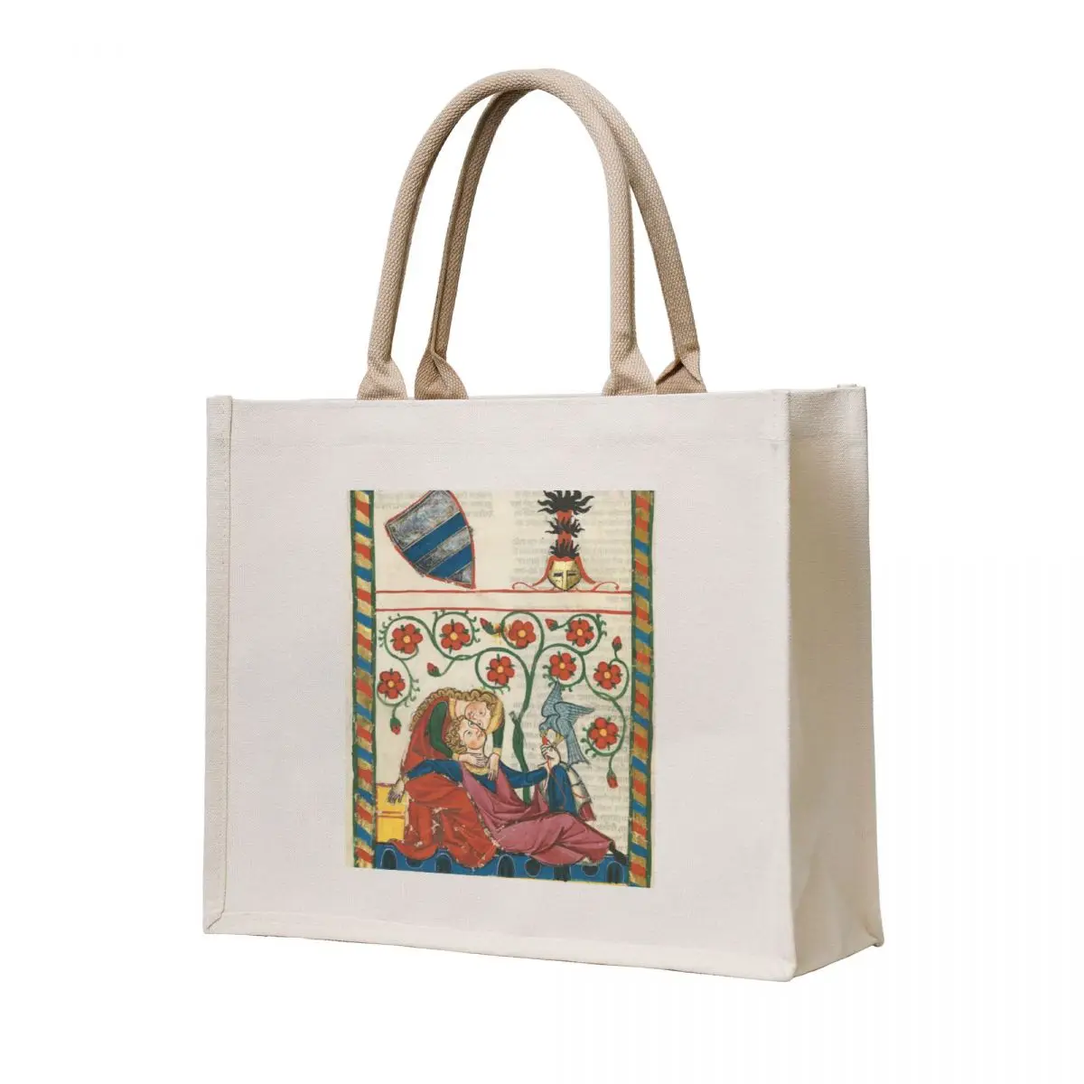 

The Lovers (14th century) - Codex Manesse Tote Bag tote bags men Shopping bags Gift bag