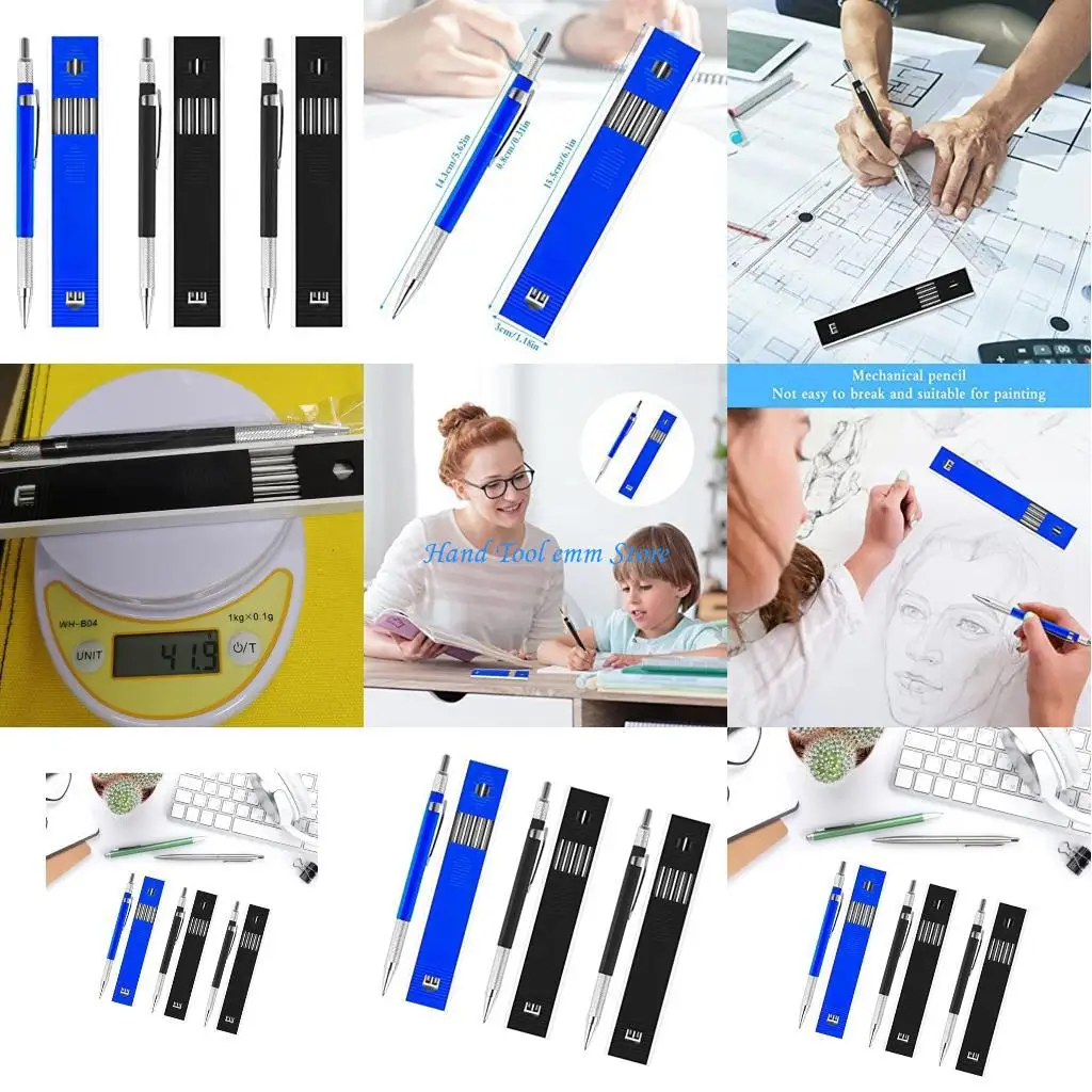 

H37F Artist Drafting Pencil Art Drawing Writing Sketching with Refills Pencil Leads