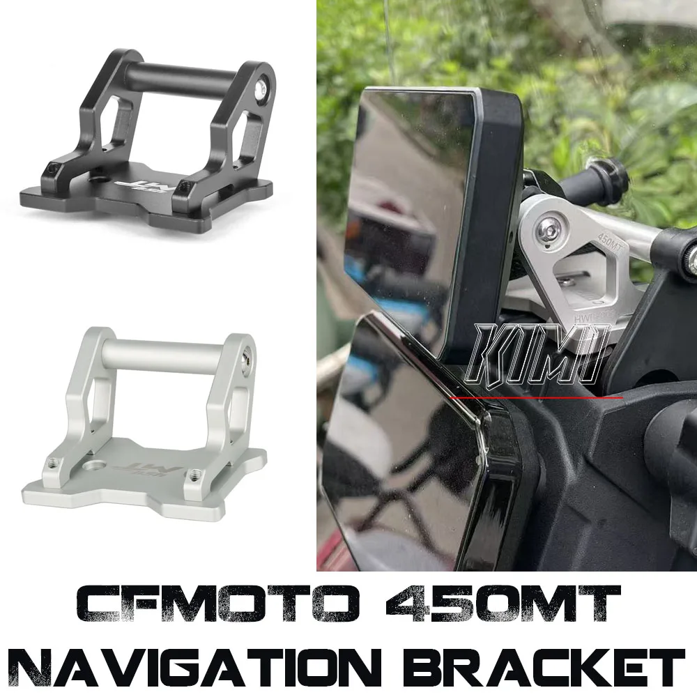 

For CFMOTO 450MT 450 MT 2024 2025 Motorcycle Accessories CNC Aluminum GPS Phone Holder Stand Navigation New Extension Bracket