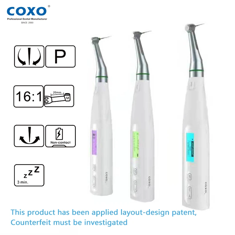 

Стоматологический эндодвигатель COXO C-smart Mini AP, встроенный локатор корневого аппекса, функция обработки корневых каналов и измерения длины 2-в-1