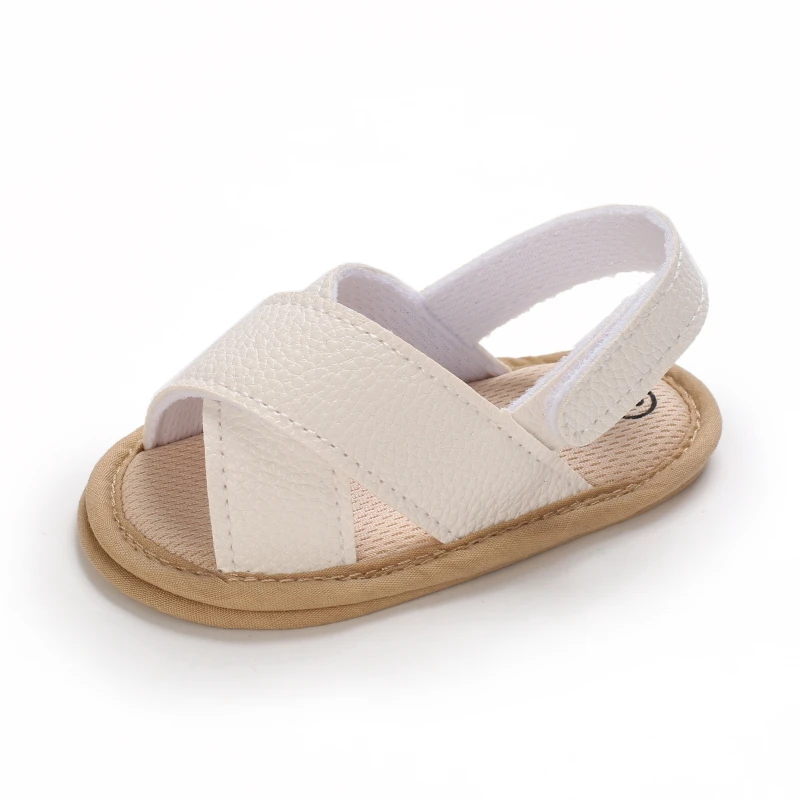 Prewalker 2022 New Summer Baby Cross Hollow Soft Soles Sandal 0-18 Month Toddler Flat Booker