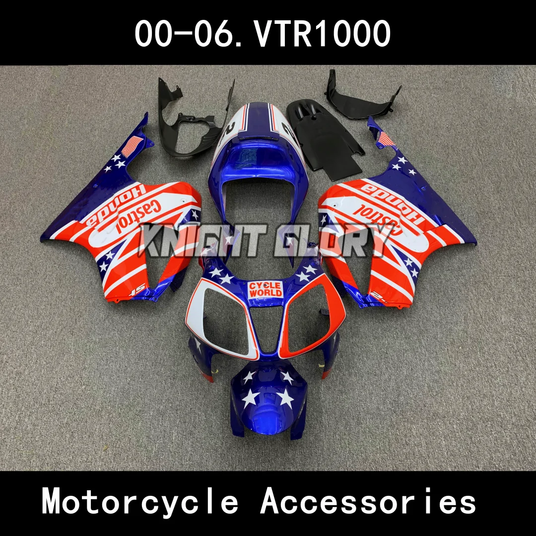 

Full set of motorcycle injection molded body coverings. Suitable for VTR1000 models from 2000-2006. Body coverings.