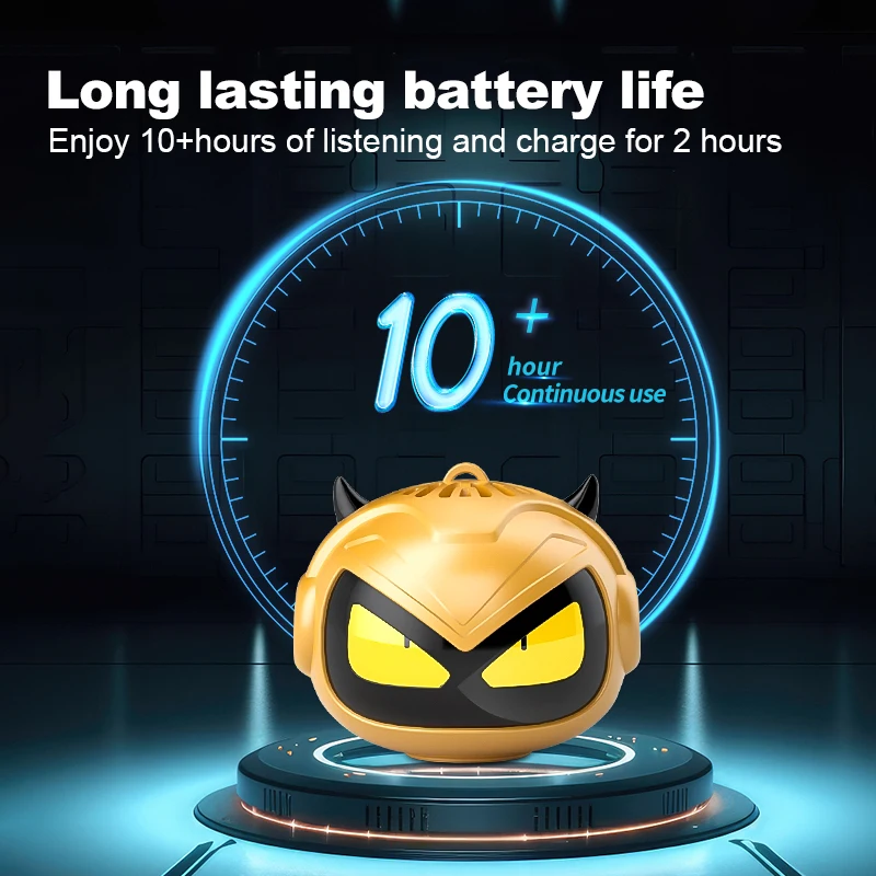 سماعة بلوتوث لاسلكية أنيمي ، مكبر صوت روبوت إبداعي ، مشغل موسيقى صوتي ، مضخم صوت ستيريو محمول ، هدية عيد ميلاد