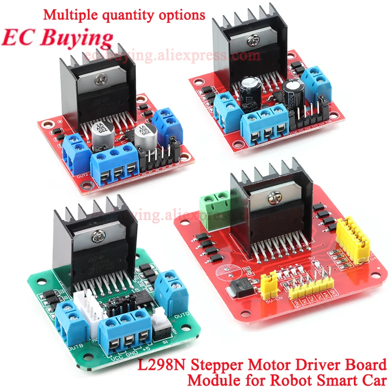 1-5Pcs L298N DC Motor Driver Board Module L298 Reversing PWM Speed Dual H Bridge Stepper Motor Smart Car Robot for Arduino