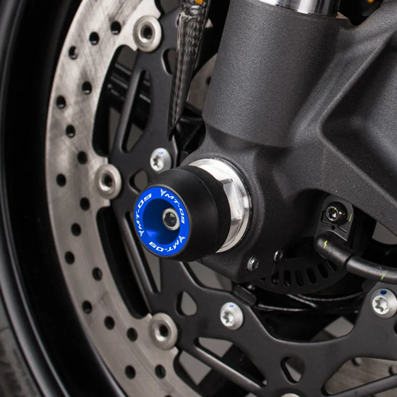 Protector de rueda para YAMAHA MT-09/SP FZ-09 FJ09 XSR900 2013-2024, deslizadores de choque de horquilla de eje trasero y delantero, almohadilla contra caídas, nuevo