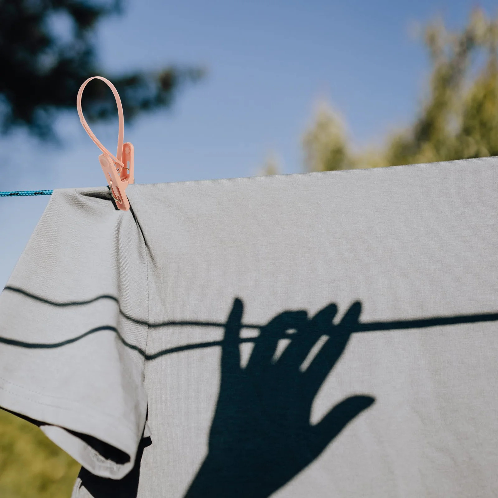 

12Pcs Windproof Plastic Clothes Clips Clothespins for Socks Towels Underwear Non Slip Grip Windproof Clothespin