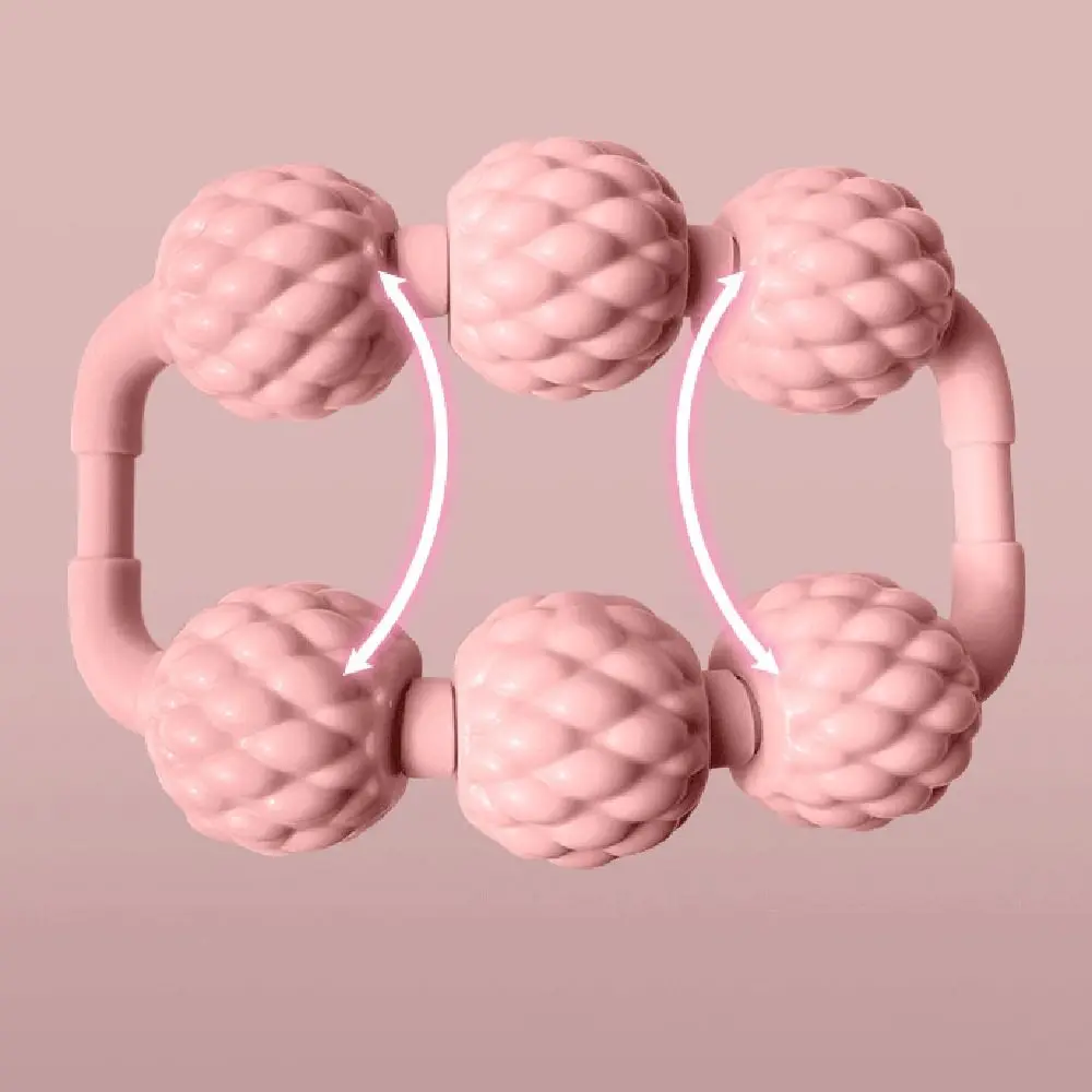 360° Muscle Roller Massager Double Row Design Clip Leg Feature Legs Body Massage Roller Deep Tissue Massage Fat-Reducing