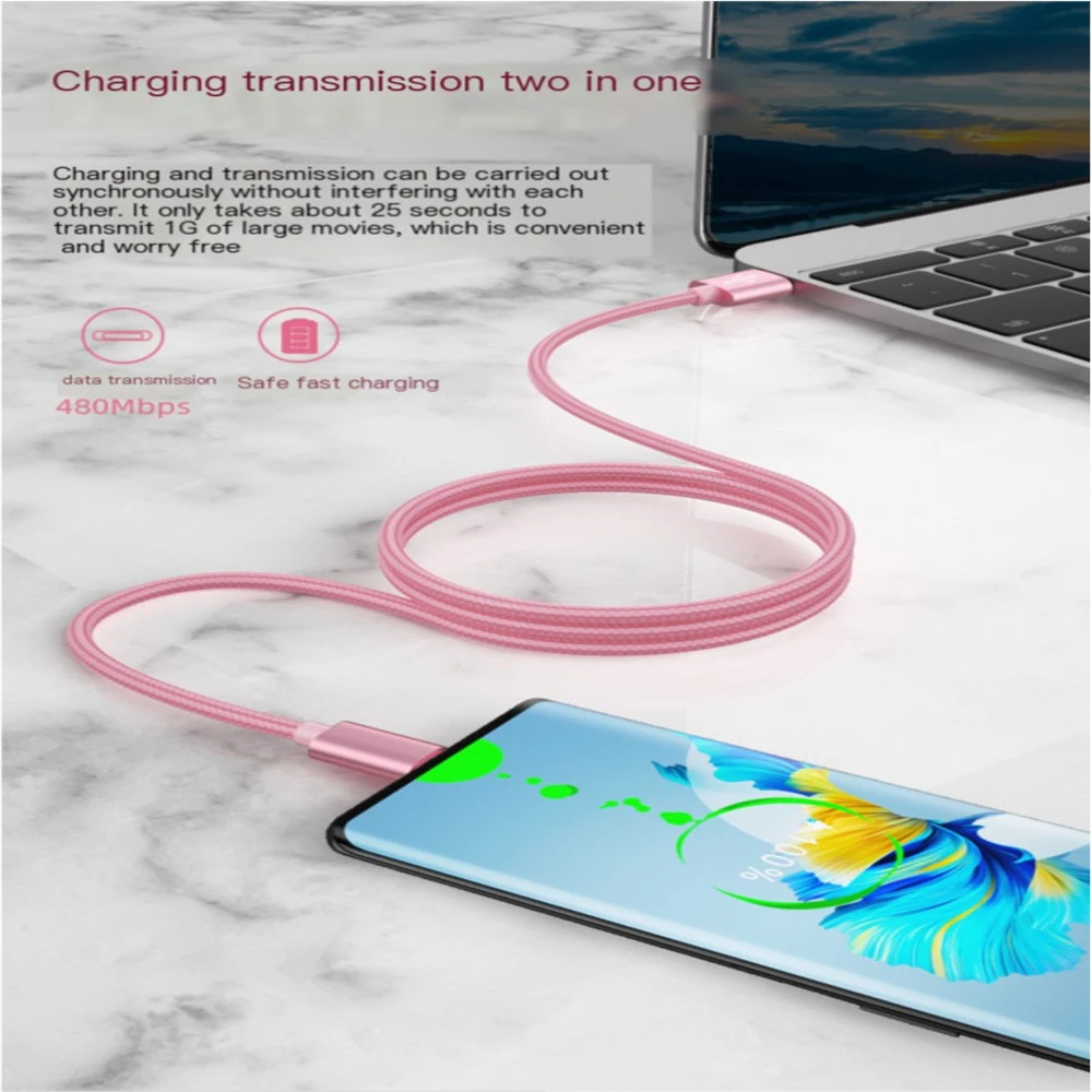 Multi Colored Nylon Braided Wire Charging Cable Suitable For Apple IPhone X 14 13 12 Fast Charging And Data Transmission