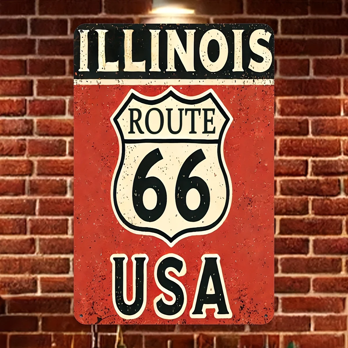 Route 66 Vintage Metal Sign - Perfect for Home, Bar, Cafe & Garage Decor, Wall Hanging, es