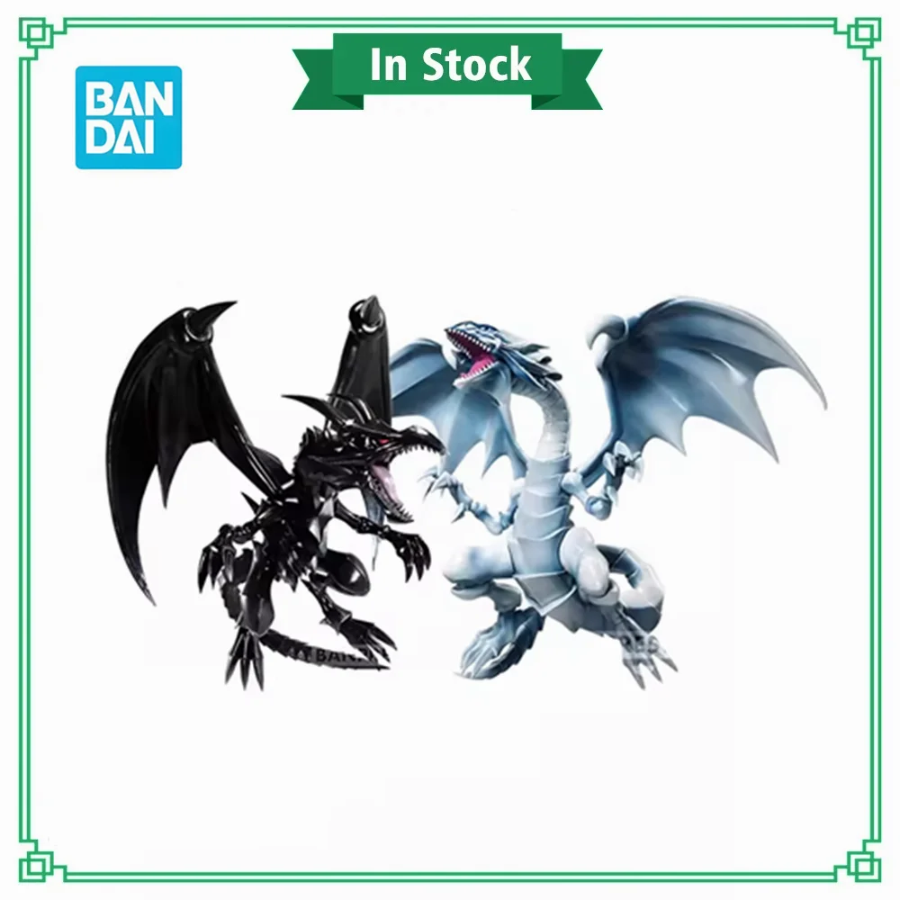 Original Bandai Yu-Gi-Oh! Duel Monsters Blue-Eyes White Dragon FIGURE Anime Figures Action PVC Red-Eyes Black Dragon Toys Model