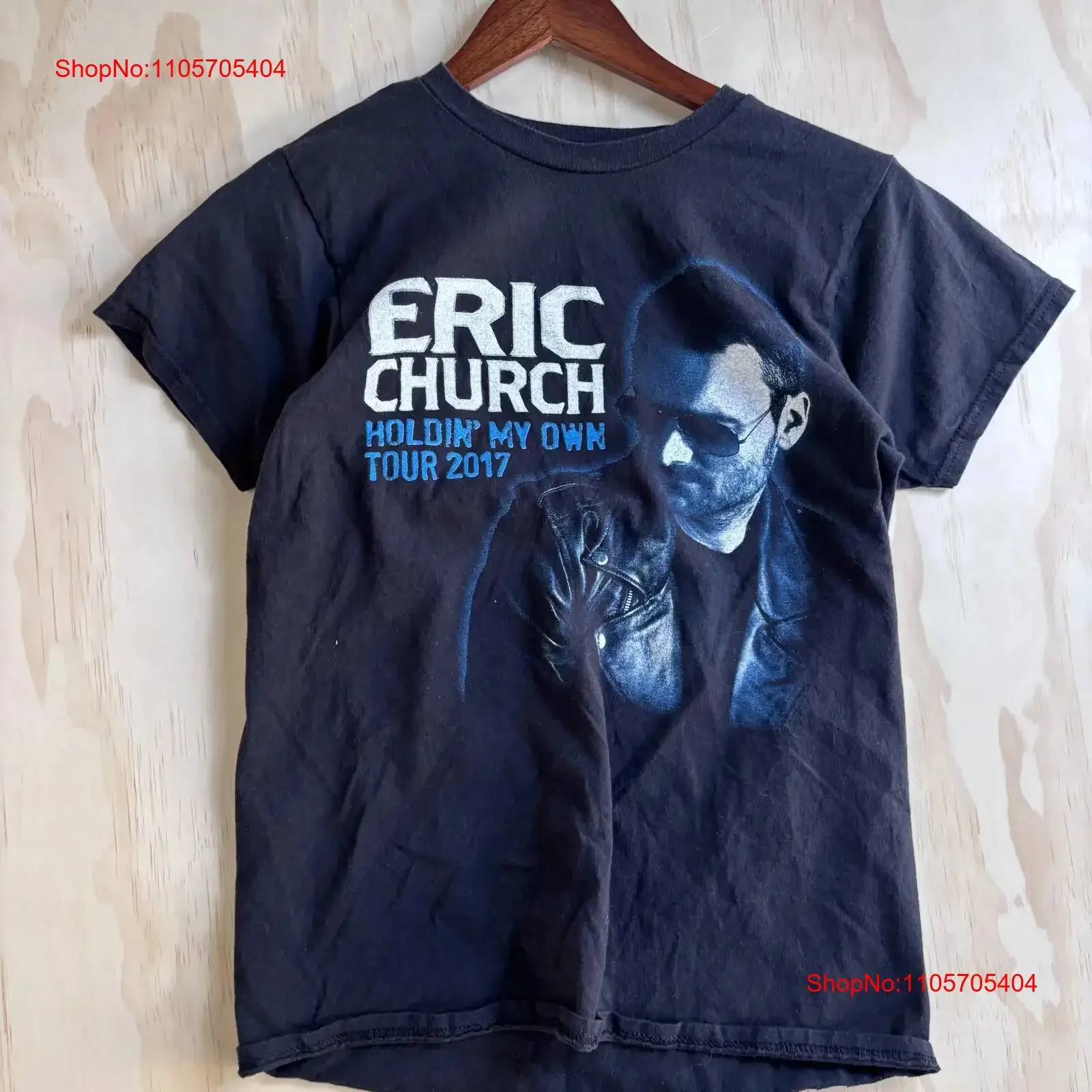 Eric Church Holdin' My Own Tour 2017 T Shirt Mens Small Black Concert long or short sleeves vintage Washed Comfortable