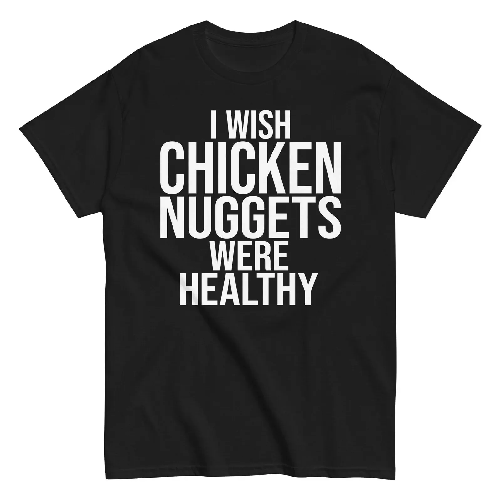 Unisex T-shirts for Men Women Summer Tees Cotton Luxury brand vintage oversizedFunny Diet Healthy Food Chicken Nuggets Lover Cot