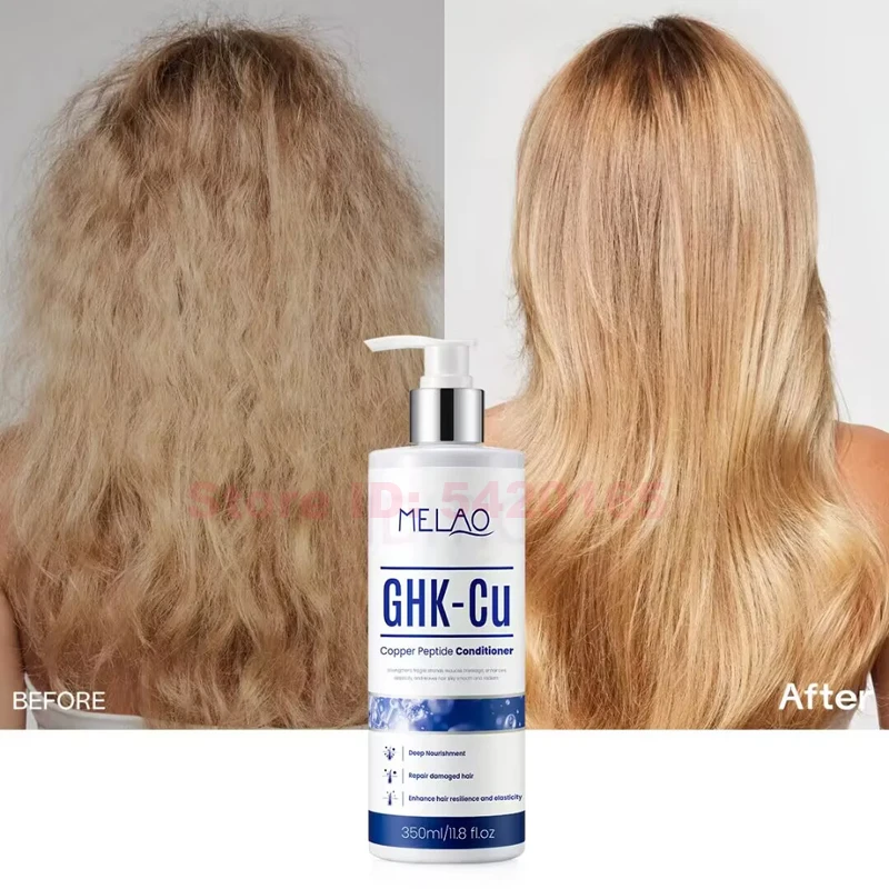 

GHK-Cu Copper Peptide Hair Shampoo Conditioner Scalp Care Fast-Absorbing Water-Based Formula For Hair Softness & Shine Dry Scalp
