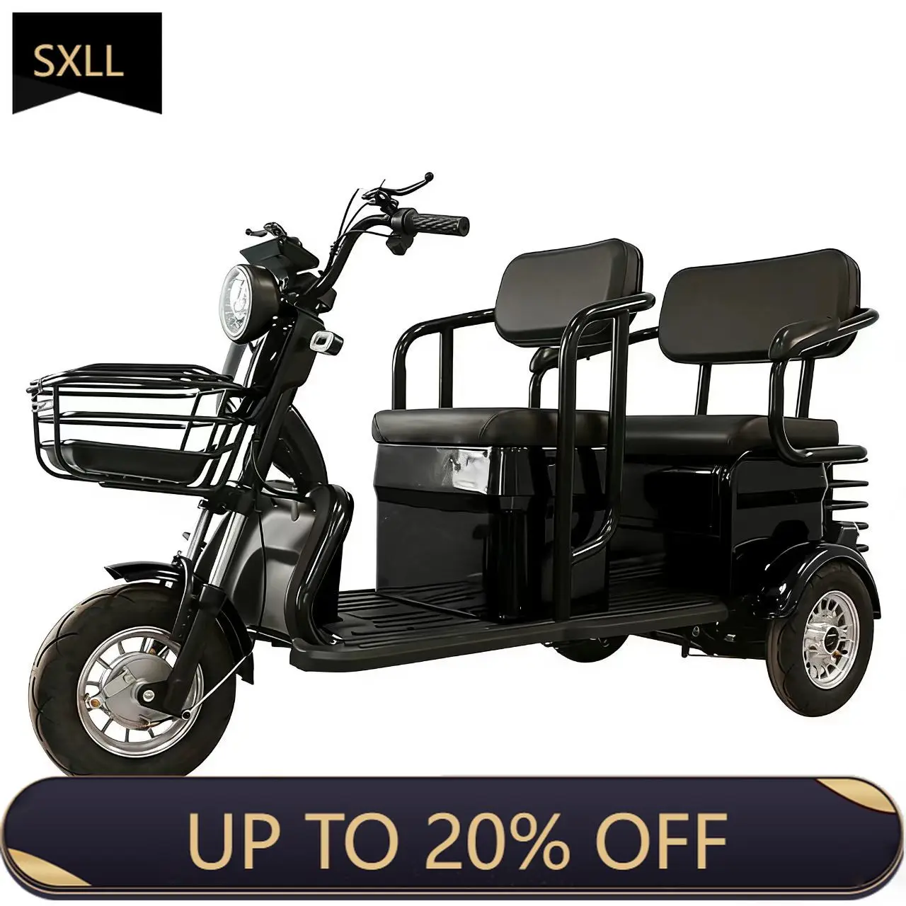 

SXLL New electric bicycle 3-wheel 750W high-power electric tricycle